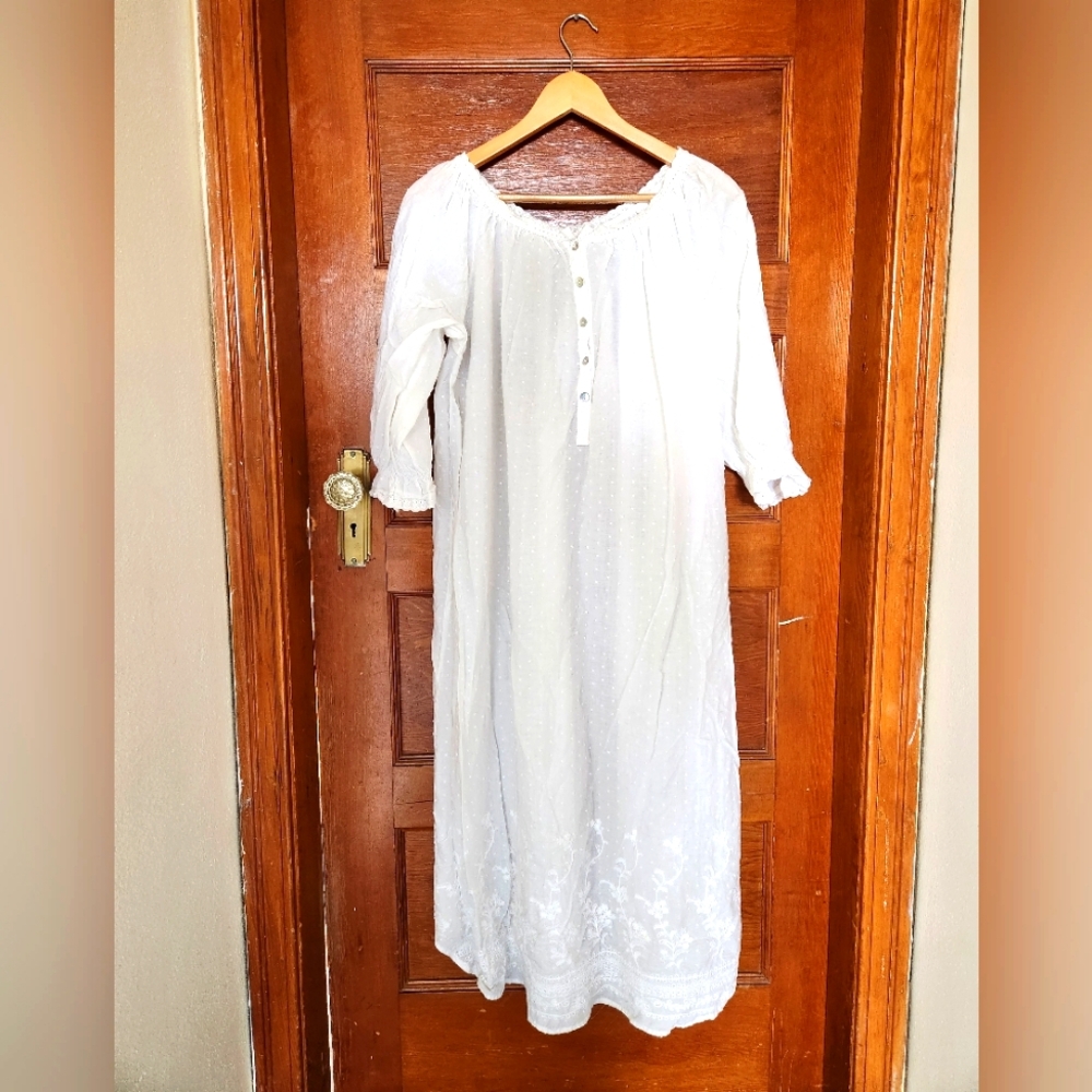 Victoriana 100% Organic Cotton Size Small Nightgown